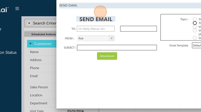 HOW DO I SEND AN EMAIL IN TRAKWELL? - Step 12